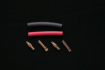 2 pairs 4mm gold connectors and heatshrink