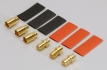 8mm Gold Bullet Connectors - 3 Pairs