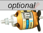 AXi 2212/20 with optional radial mount set