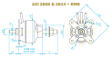 AXi 2808/24 and radial mount set schematic