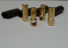2 Pairs 3.5mm Jeti gold connectors and heatshrink