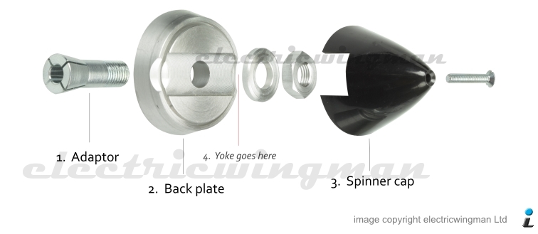 rc folding propeller components