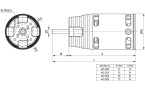 AXi Cyclone motor dimensions